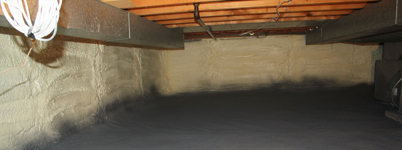 Langley spray foam insulation for crawl spaces